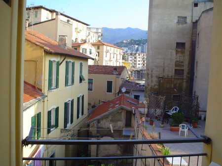 Utsikten från vår hotel i San Remo